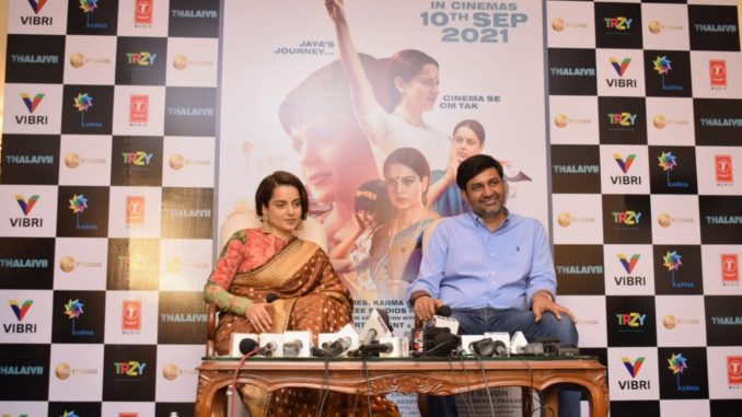 Kangana Ranaut In Delhi For promoting Her Upcoming Movie Thalaivii