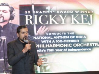 Ricky Kej Performs rendition of National Anthem of India In Delhi